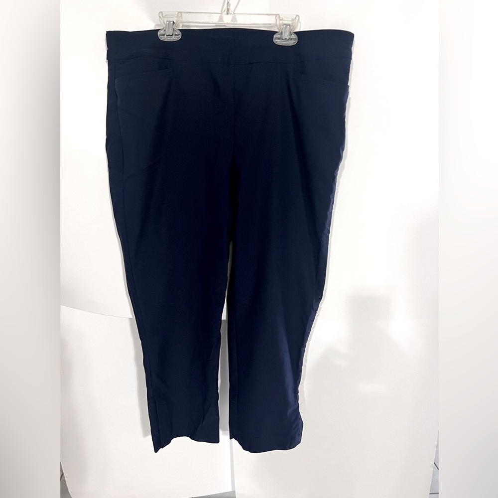 Chico's Dark Blue Cropped Pants, Size 2.5